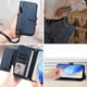 thumbnail image 5 of Funda tipo cartera para GOOGLE Pixel 9 PRO 5G con bolsillo con cremallera, tarjetero, soporte, correa para la muñeca y tapa de cuero azul, 5 of 5
