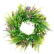thumbnail image 4 of Corona De Flores Silvestres Artificiales, Hojas De Eucalipto Para El Hogar, Corona De Primavera Para Puerta Delantera, 4 of 5