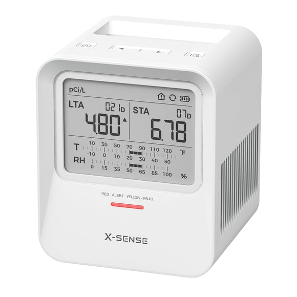 Detector de radón X-Sense XR0B-SR con alertas audibles y visuales