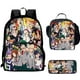 thumbnail image 1 of 3Pcs Set My Hero Mochila Academia Backpacks with Lunch Bags Pencil Case ,Cartoon Large Capacity School Bags for Grade 1-5, 1 of 3