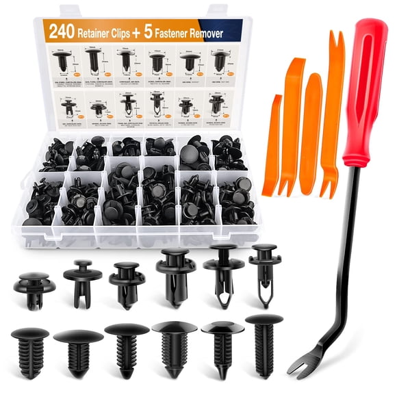 Juego de clips de retención de parachoques GOOACC GRC-33 para coche, 240 piezas