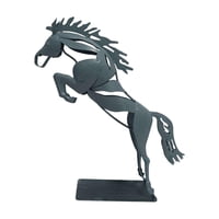 Magideal - Escultura De Caballo De Hierro, Estatua De Caballo, Estatuilla Decorativa De Caballo, Escritorio Para Tv, Gabinete, Habitación, Estante, Decoración De
