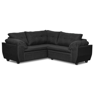 Deco Outlet - Seccional Liverpool 3.2 Tela Negro