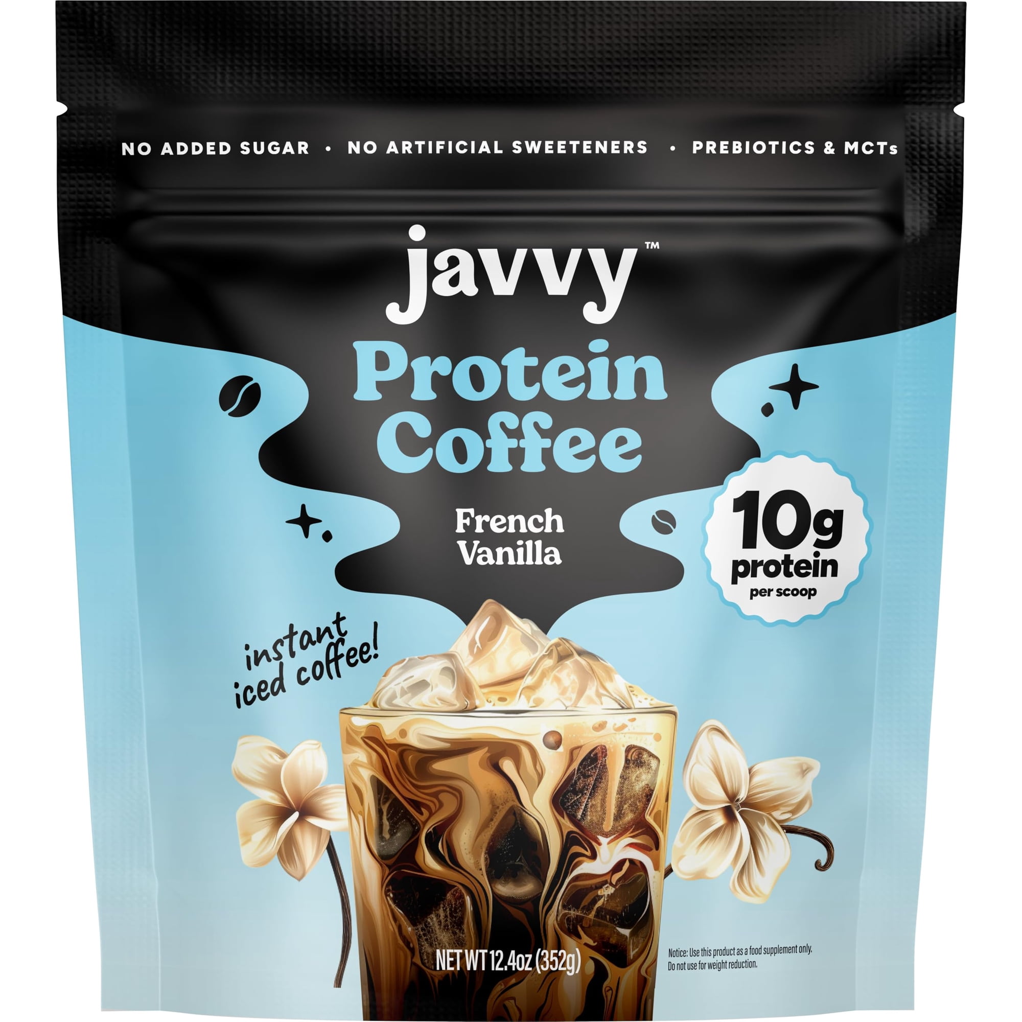 ばにら Café proteico Javvy French Vanilla 20 porciones 352 g | Lider