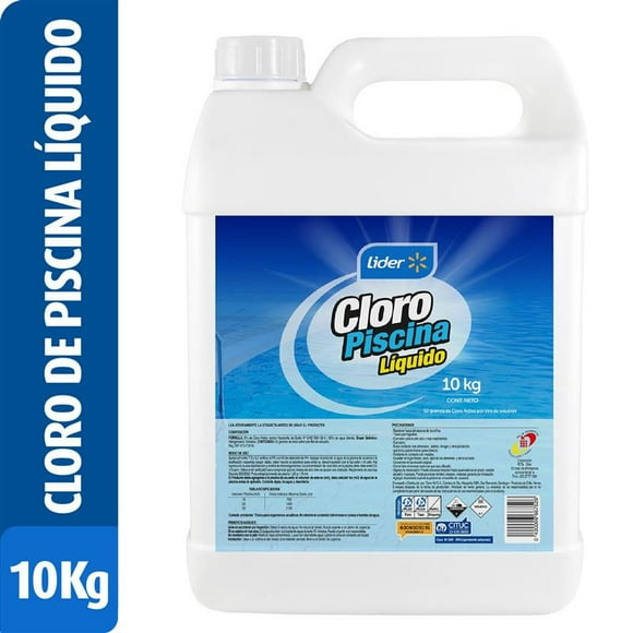 Cloro Piscina líquido 10 kg, 1 Un