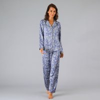 Set Camisero + Pantalon Satin Print Flores Mujer 33958-274