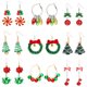 thumbnail image 1 of Juego de 9 pares de pendientes colgantes navideños Moiegouct para mujer, 1 of 9