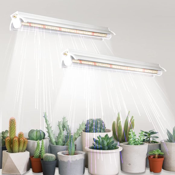 Grow Lights GYTF T5, 1.4 pies, 5000 K, blanco de espectro completo, paquete de 2 unidades