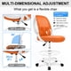 thumbnail image 4 of Silla de dibujo Primy Tall Office con reposabrazos y reposapiés, color naranja, 4 of 6