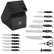 thumbnail image 3 of Juego de cuchillos de cocina Henckels Statement de 15 piezas con bloque negro, 3 of 5