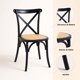 thumbnail image 5 of Silla Crossback Madera Rattan Negra, 5 of 7