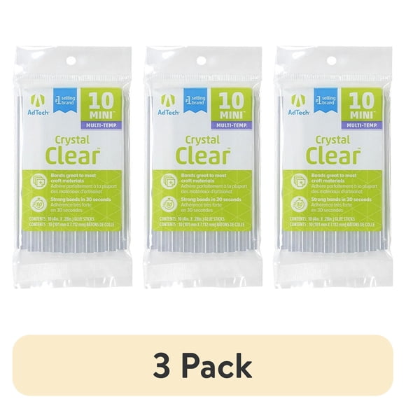 Barras Pegamento AdTech Mini 3 Pack 10 Unid 4x0.28 Multitemp