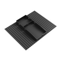 Bothyi - Sofá Portavasos Bandeja Sofá Multifuncional Para Bebidas Taza Espacial Hogar Negro