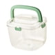 thumbnail image 4 of Contenedor de cubitos de hielo Cubo, con abrazadera Claro Cómodo Durable KTV Cubo de hielo, para congelador Cóctel Refrigeración Cerveza Suministros n mango verde, 4 of 5