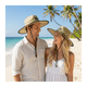 thumbnail image 1 of Sombrero De Paja Para El Sol Playa Sombrero De Verano Talla Única, 1 of 8