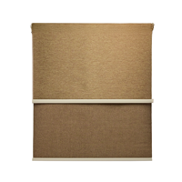 Guiza - Cortina Roller Blackout 2 Paño 240 Cm Altura Doble Con Visillo Sin Cenefa