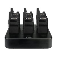 Radio Walkie Talkies Retevis Rt22 Recargable De 2 Vías (Paquete De 6)