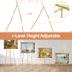 thumbnail image 5 of Soporte de caballete Yozoia de metal dorado con cadena ajustable de 4 niveles, 5 of 6