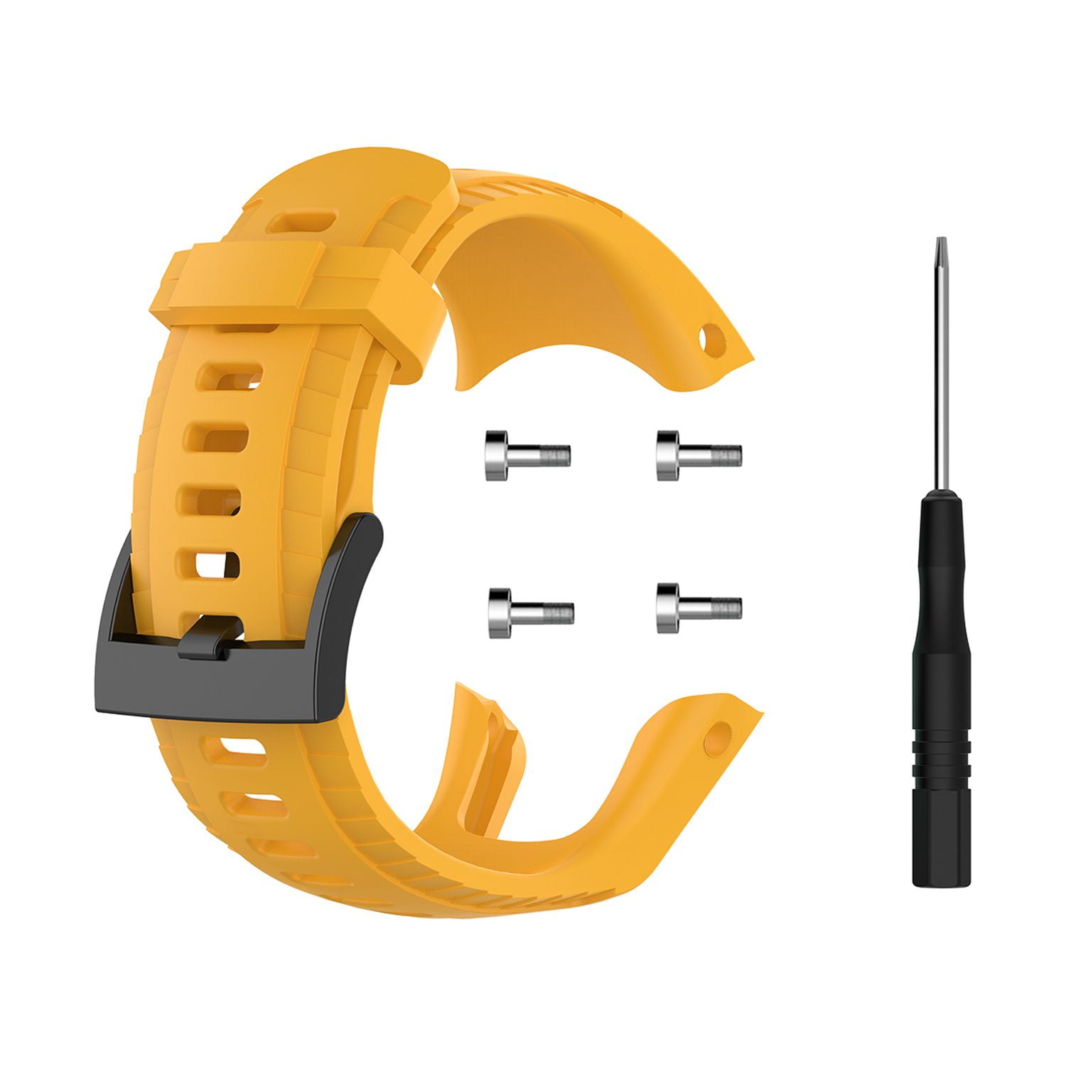 Genérico - Correa Silicona Compatible Con Suunto 5 33mm Mostaza