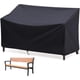 thumbnail image 1 of Funda para banco de exterior, 210D, resistente, para 2 plazas, con ventilación, resistente a la intemperie, 135 cm de largo x 66 cm de ancho x 89 cm de alto, 1 of 7