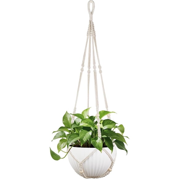 Mkono Colgador de Plantas de Macramé de 43 Pulgadas para Interior