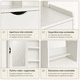 thumbnail image 3 of Tocador Blanco con Espejo, 2 Cajones, Repisas y Taburete 60x40x132 cm, 3 of 7