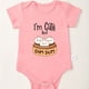 thumbnail image 1 of Girls Funny Cartoon & I'M CUTE AND DIM SUM Print Romper, Round Neck Short Sleeve Cotton Bodysuit, Short Sleeve Jumpsuit, Infant Baby Clothes, 1 of 5