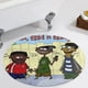 thumbnail image 5 of Ed, Edd y Eddy Alfombra Redonda de Felpa Coral, Antideslizante, No Desprende Pelusas, Lavable y Duradera para Salón, Dormitorio y Habitación de Niños 60cm, 5 of 6
