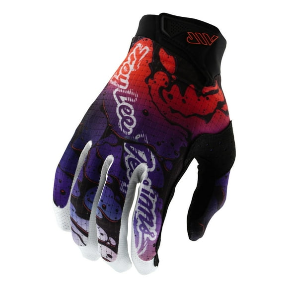 Guantes troy lee air drip black/purple