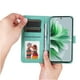 thumbnail image 3 of Funda tipo cartera FOXDOCK para OPPO Reno 11 Pro 5G , diseño girasol en relieve, cuero PU, cierre magnético, soporte y tarjetero, 3 of 5