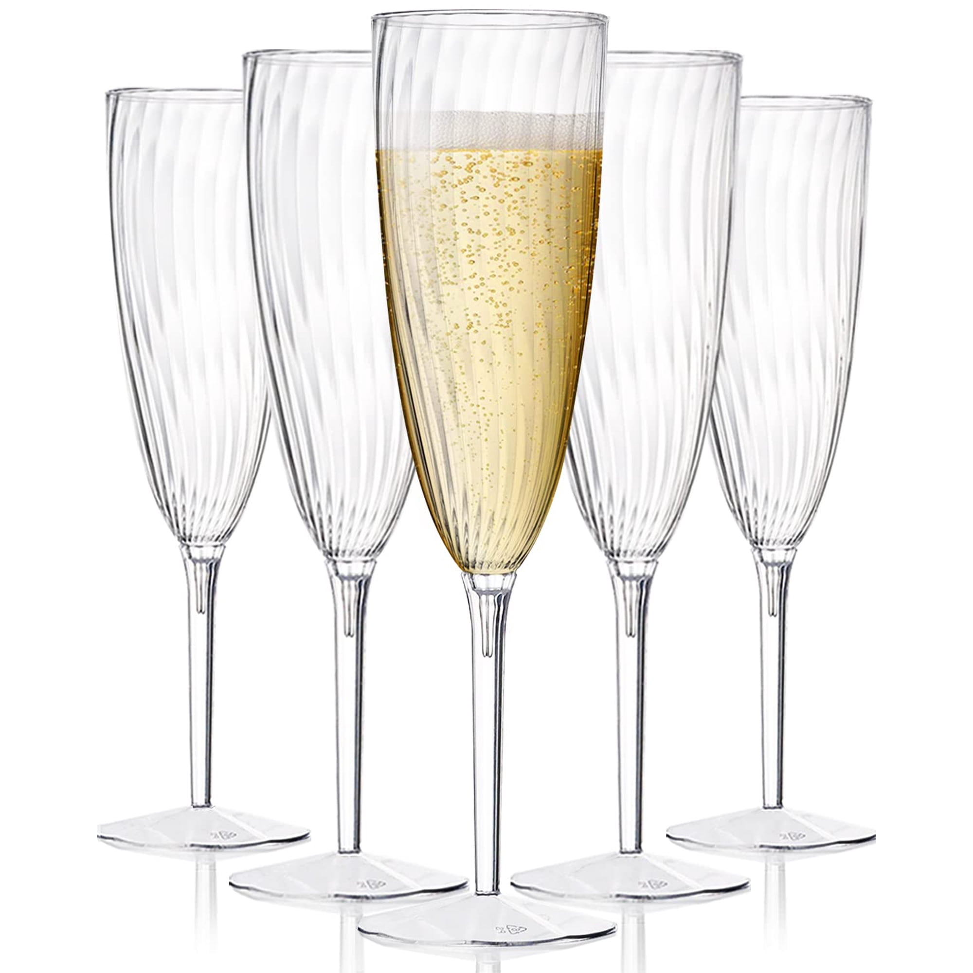 Copas De Champán Desechables De Plástico Hyhousing, 180 Ml, Paquete De 16