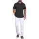 thumbnail image 2 of INSPIRE CHIC Camisa Polo para Hombre de Regreso a Clases con Cuello, Manga Corta, Doble Bolsillo en el Pecho, Exterior, Talla XL, Negro, 2 of 5