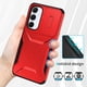 thumbnail image 5 of Funda Resistente para Samsung Galaxy A55 5G con Tapa Deslizante y Protección Militar Rojo, 5 of 6
