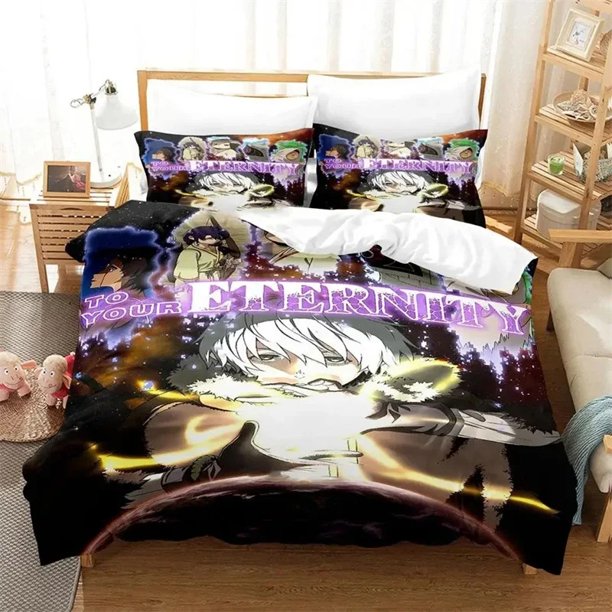 To Your Eternity Bedding Set,Duvet Cover Comforter Bed Set Quilt Cover Pillowcase,King Queen Twin Size Boys Girls AdultsBed Sheets