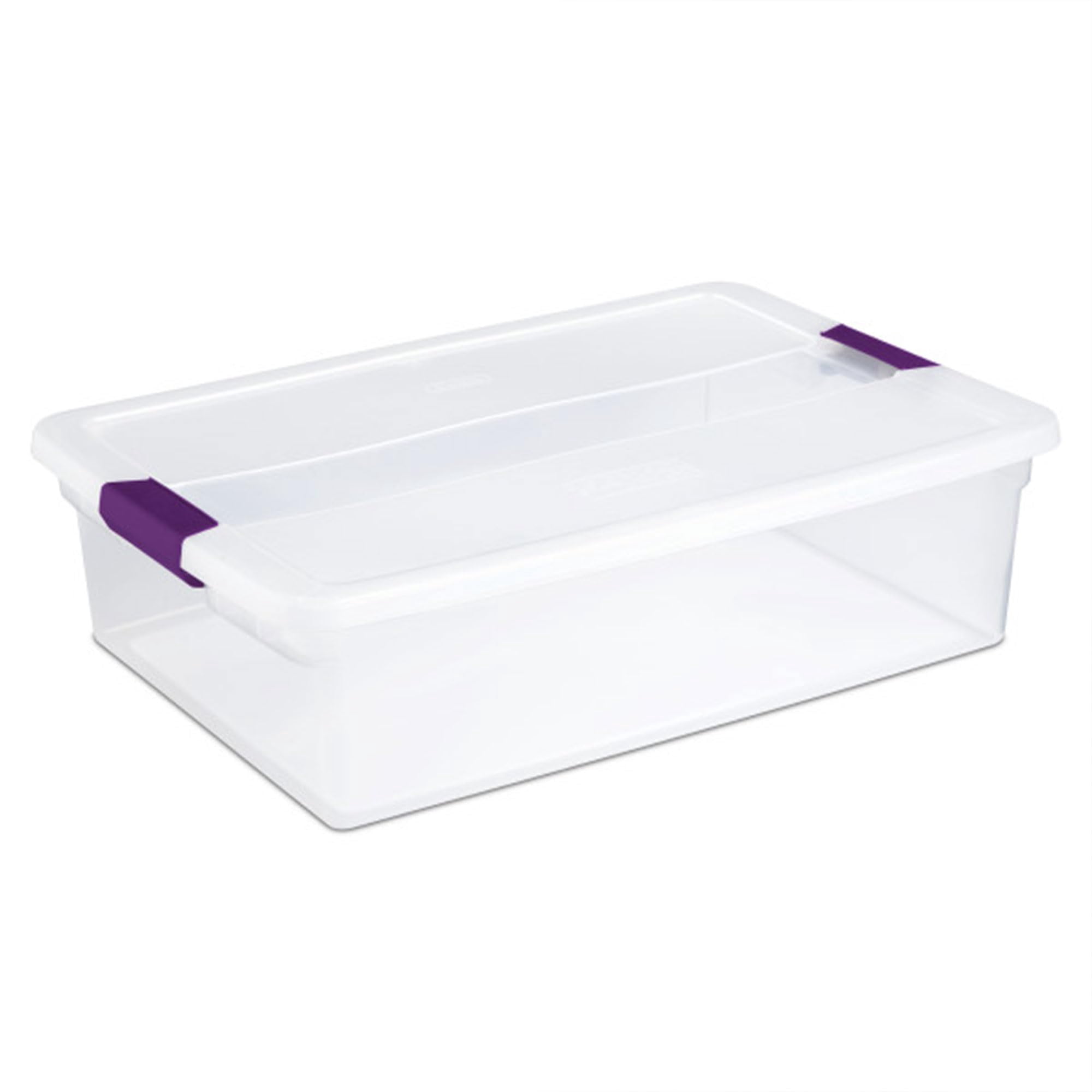 Caja De Almacenamiento De Plástico Para Debajo De La Cama Sterilite Clearview 32 L (paquete De 6)