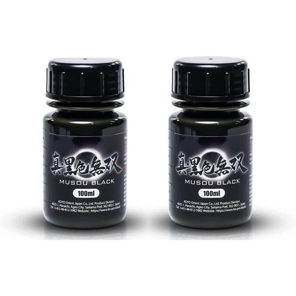 Pintura Acrílica Musou Black 100 ml x 2