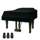 thumbnail image 1 of Funda para Piano de Cola Uieleir de Terciopelo Negro - Protector de Polvo, 1 of 5