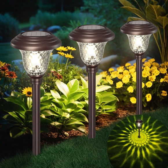 Luces solares para senderos BEAU JARDIN 42 cm impermeables, color