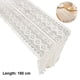 thumbnail image 2 of Camino de mesa de encaje de algodón con borlas, blanco, rústico, de macramé, para decoración de bodas, hogar, comedor, 24 x 180 cm, 2 of 8