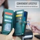 thumbnail image 4 of CaseMe Funda de Cuero para Samsung Galaxy A16 5G Tipo Billetera [Bloqueo RFID] con Ranura para Billetes con Zíper y 10 Tarjetas, Correa de Hombro Magnética de Cuero PU Suave para Samsung Galaxy A16 5, 4 of 13
