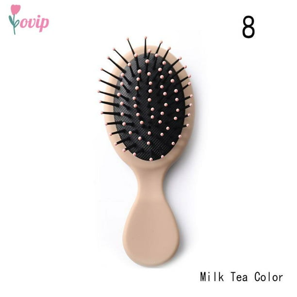Travel Foldable Hair Comb with Mirror Brush Massage Anti Static Hair Comb Hairdressing Personality Hairpin Styling Combs Tool