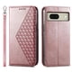 thumbnail image 1 of Funda Flip FOXDOCK para Google Pixel 8 , Estilo Billetera con Diseño Rombo, Correa de Mano y Soporte, Uso Diario, 1 of 6
