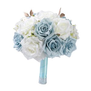 Magideal - Bouquet De Boda Flor Artificial De Seda Decoración Romántica Del Hogar Lanzando Ramo Para Aniversario Festival De Valentín Día De Valentín Ancho De 22 Cm