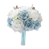 Magideal - Bouquet De Boda Flor Artificial De Seda Decoración Romántica Del Hogar Lanzando Ramo Para Aniversario Festival De Valentín Día De Valentín Ancho De 22 Cm