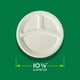 thumbnail image 2 of Platos de papel con compartimentos compostables Hefty ECOSAVE de 16 unidades, 2 of 7