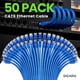 thumbnail image 2 of Cable Ethernet Cat 6 De 0 15 M (paquete De 50) 10 Gbps Azul, 2 of 8