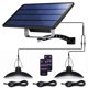 thumbnail image 1 of Lámpara colgante solar ABZXT de doble bombilla impermeable IP65 con control remoto, 1 of 8