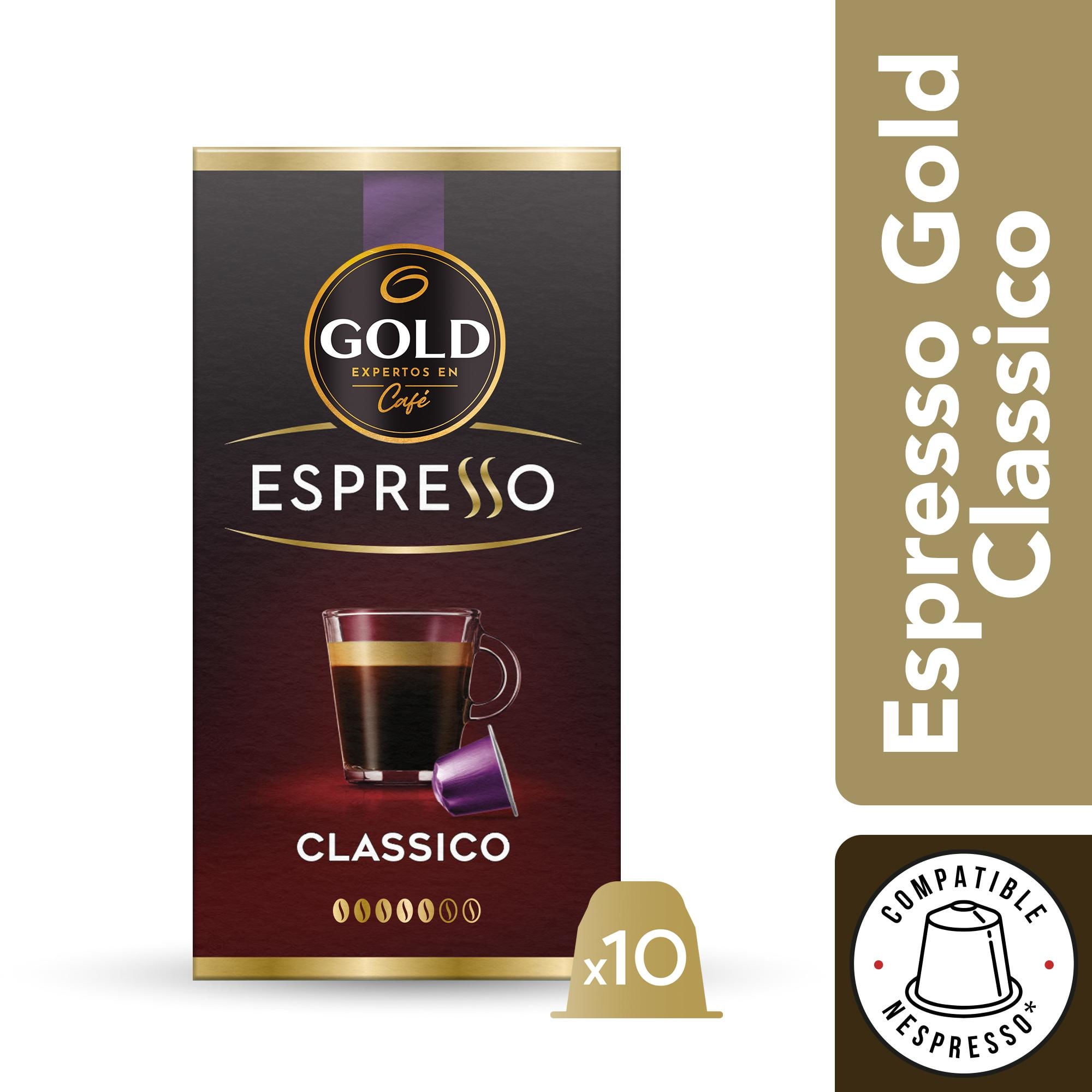 Cápsulas Café Espresso Clásico Compatible Con Nespresso 10 un Gold