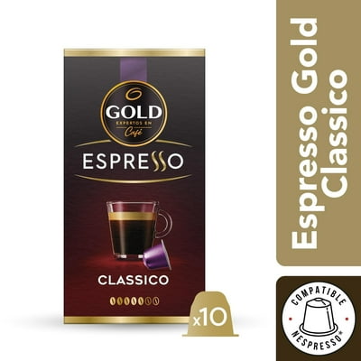 Cápsulas Café Espresso Clásico Compatible Con Nespresso 10 Un Gold
