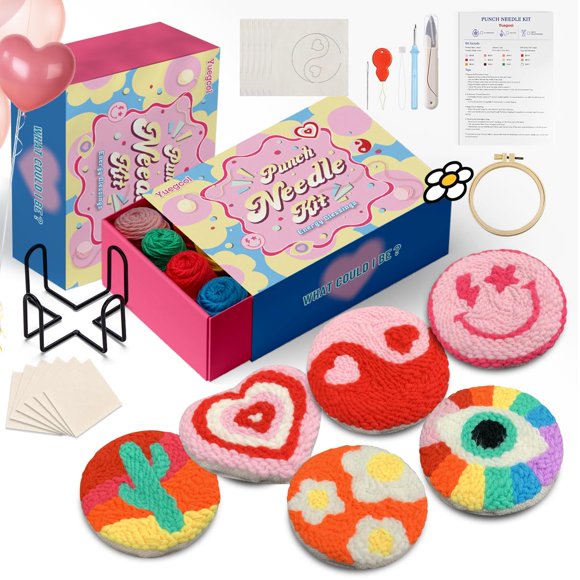 Kit de Aguja de Golpe yuegool 6 piezas DIY de bordado